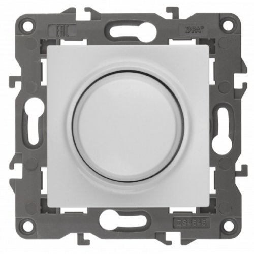Светорегулятор поворото-нажимной без рамки Эра Elegance 5-400Вт белый картинка